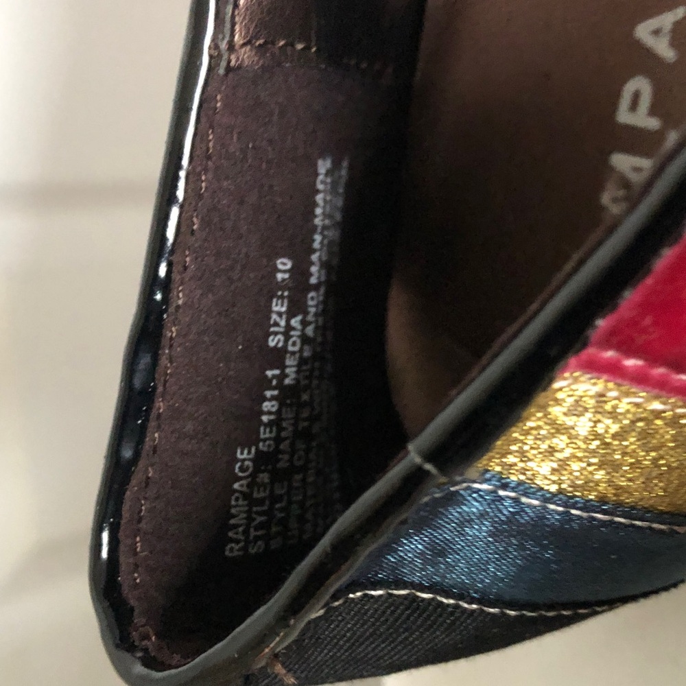 Rampage Women's Colorful Striped Flats - Picture 8 of 8